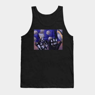 Spooky Robot Uncle Tank Top